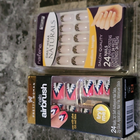 Nailene leopard print naturals & Pretty woman airbrush manicure Press-on… - Picture 1 of 10